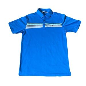 Travis Mathew Small Blue Golf Polo Shirt